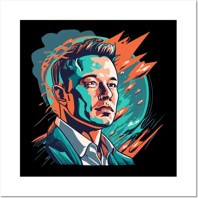 Elon Musk Wall Art by kknows